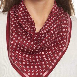 💕NWOT Madewell Silk Bandana Red